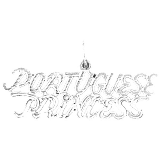 Sterling Silver Portuguese Princess Pendant