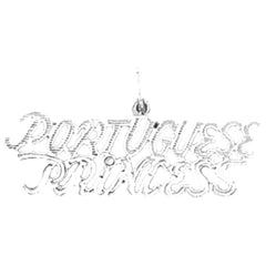 Sterling Silver Portuguese Princess Pendant