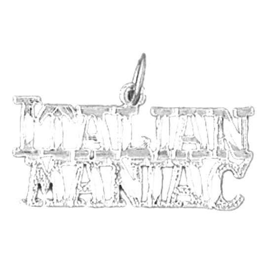 Sterling Silver Italian Maniac Pendant