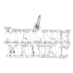 Sterling Silver Italian Maniac Pendant