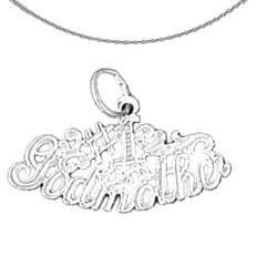 Sterling Silver Saying Pendant (Rhodium or Yellow Gold-plated)