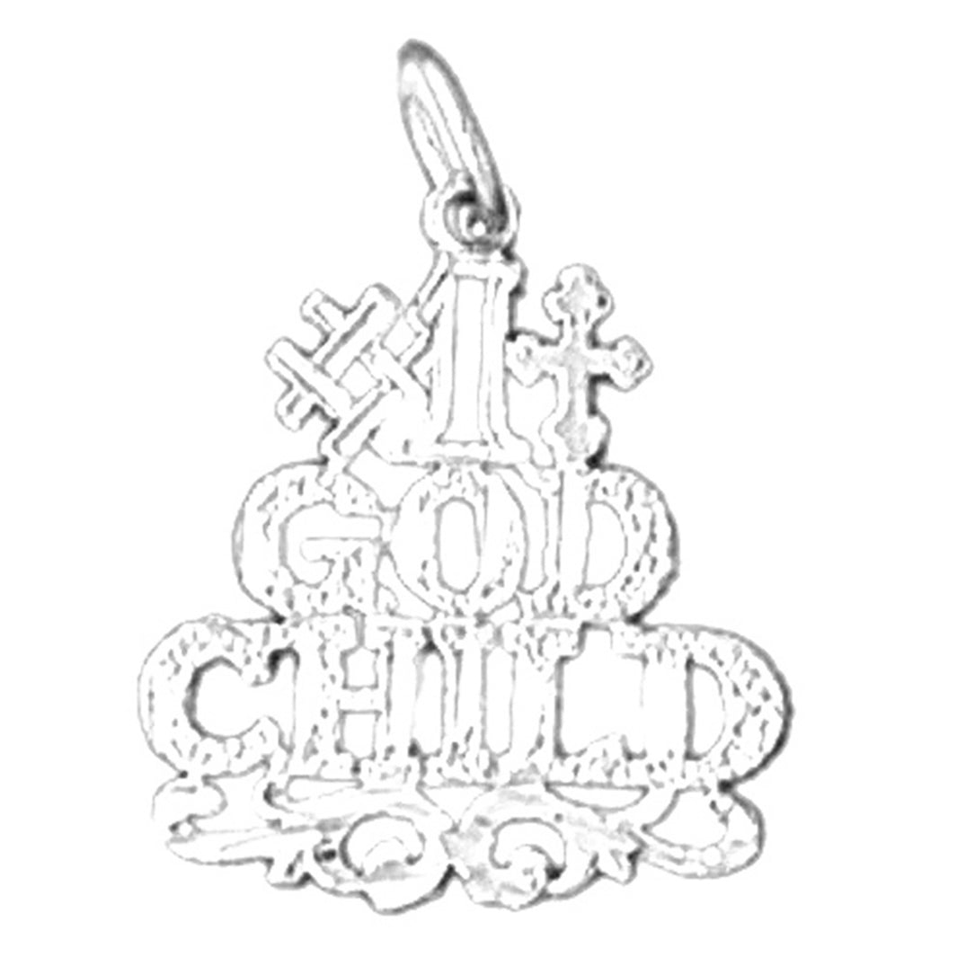 Sterling Silver Saying Pendant