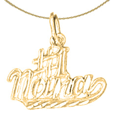 Sterling Silver Saying Pendant (Rhodium or Yellow Gold-plated)