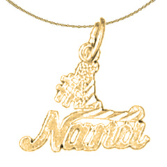 Sterling Silver Saying Pendant (Rhodium or Yellow Gold-plated)