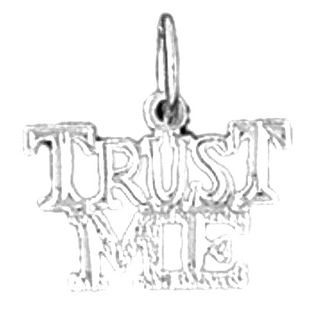 Sterling Silver Saying Pendant