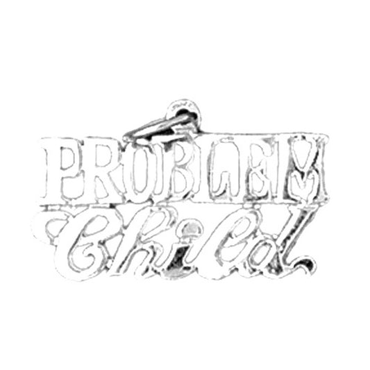 Sterling Silver Saying Pendant