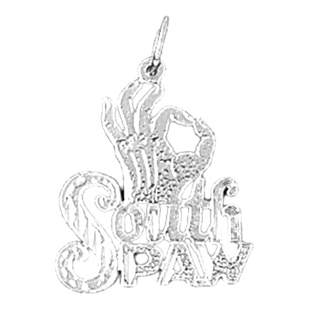 Sterling Silver Saying Pendant