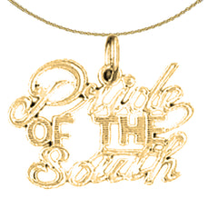 Sterling Silver Saying Pendant (Rhodium or Yellow Gold-plated)