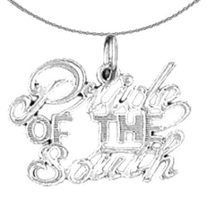 Sterling Silver Saying Pendant (Rhodium or Yellow Gold-plated)