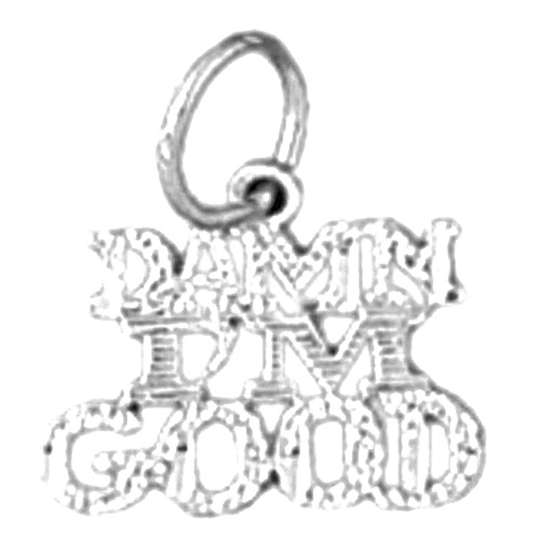 Sterling Silver Saying Pendant