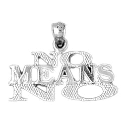 Sterling Silver Saying Pendant