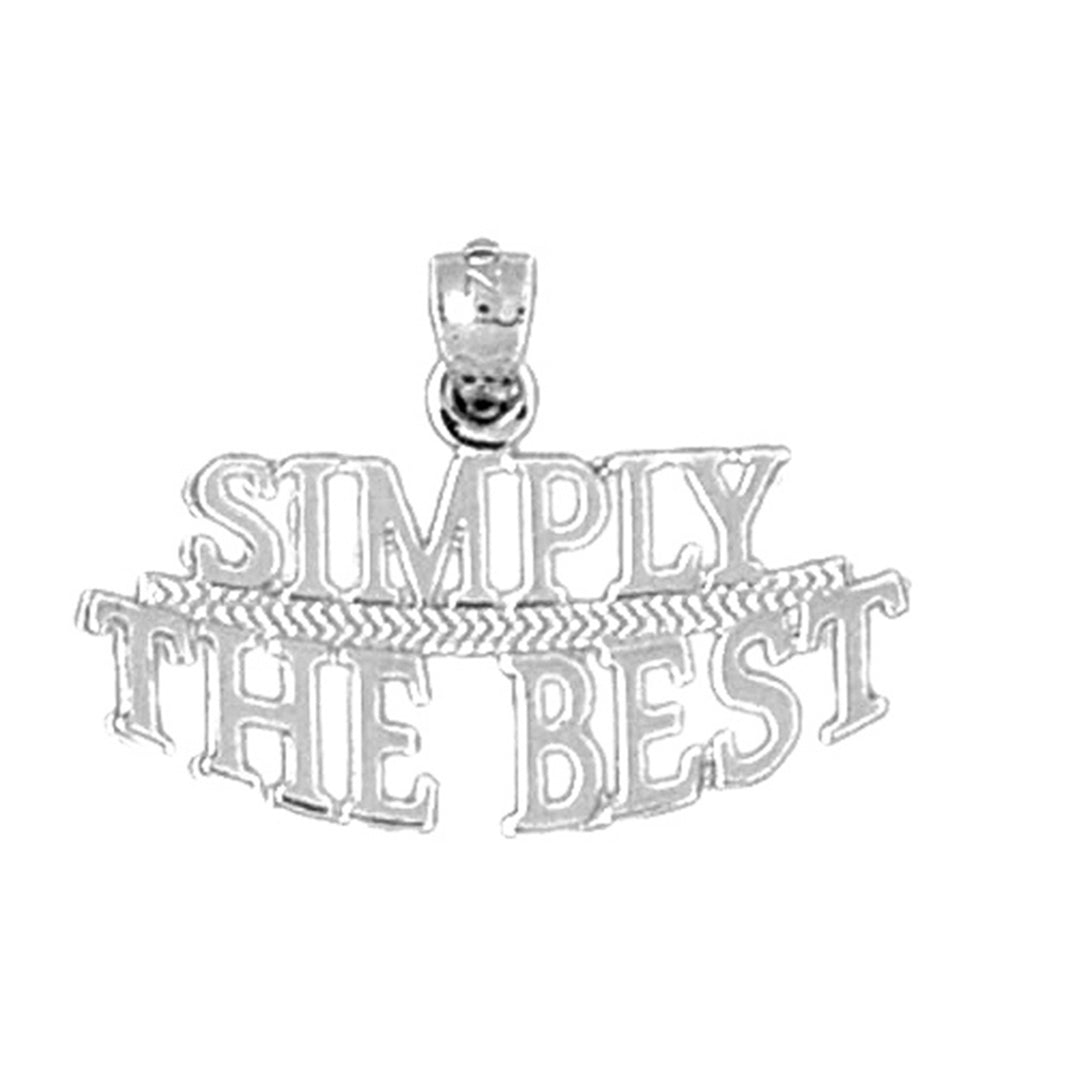 Sterling Silver Saying Pendant