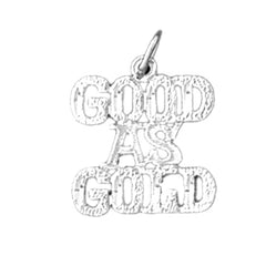 Sterling Silver Saying Pendant