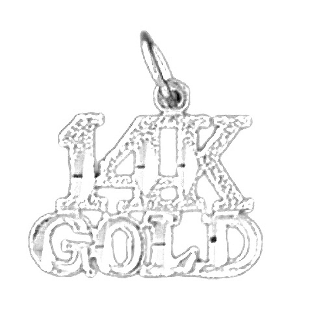 Sterling Silver Saying Pendant