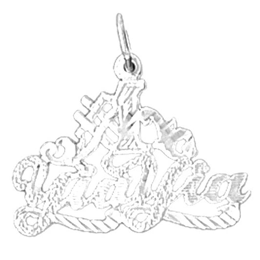 Sterling Silver Saying Pendant