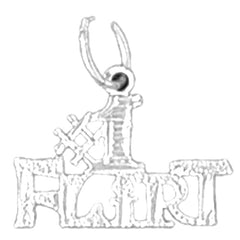 Sterling Silver Saying Pendant