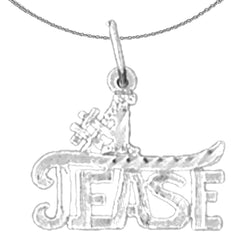 Sterling Silver Saying Pendant (Rhodium or Yellow Gold-plated)