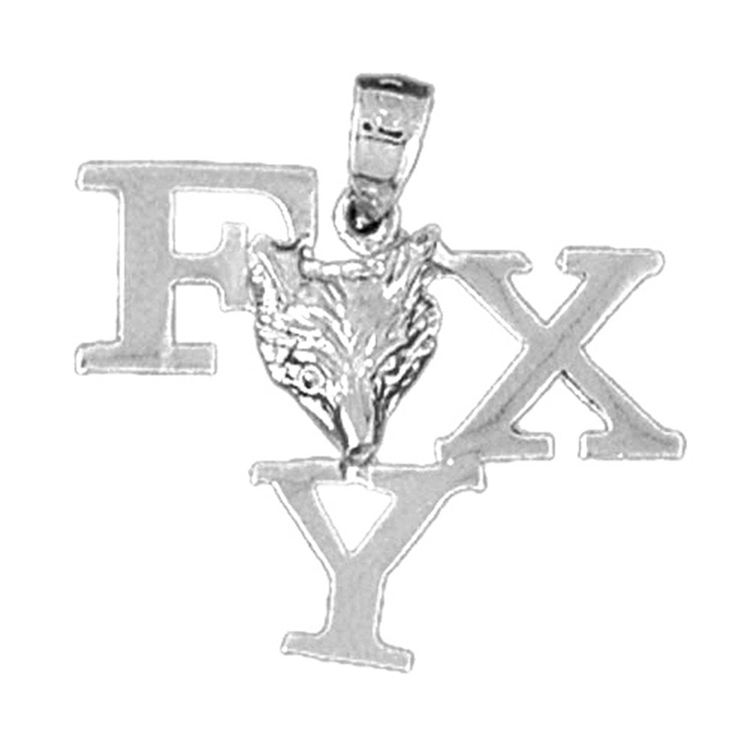 Sterling Silver Saying Pendant