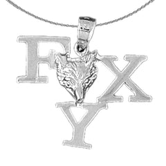 Sterling Silver Saying Pendant (Rhodium or Yellow Gold-plated)