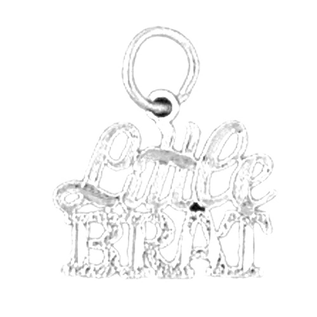 Sterling Silver Saying Pendant