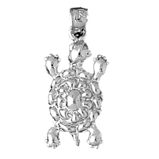 Sterling Silver Turtle Pendant