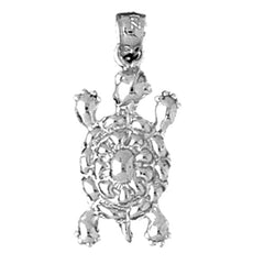 Sterling Silver Turtle Pendant