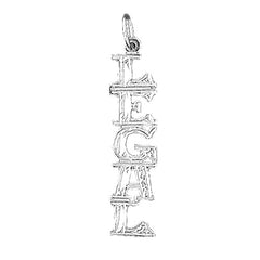 Sterling Silver Saying Pendant