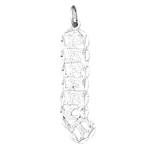 Sterling Silver Saying Pendant