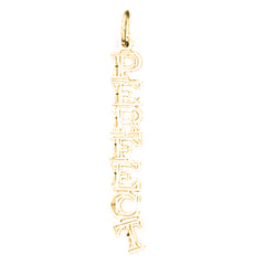 Yellow Gold-plated Silver Saying Pendant