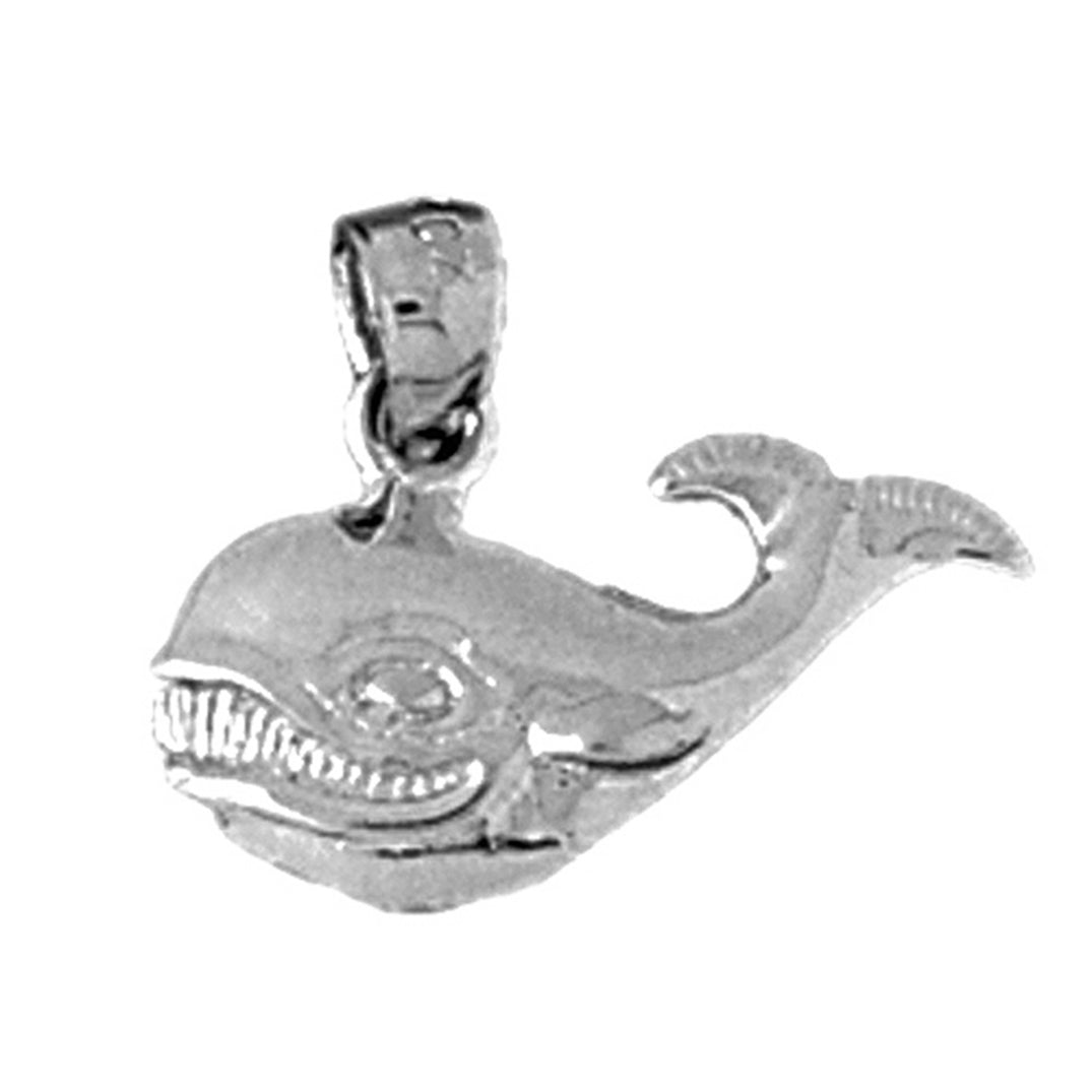 Sterling Silver Whale Pendant