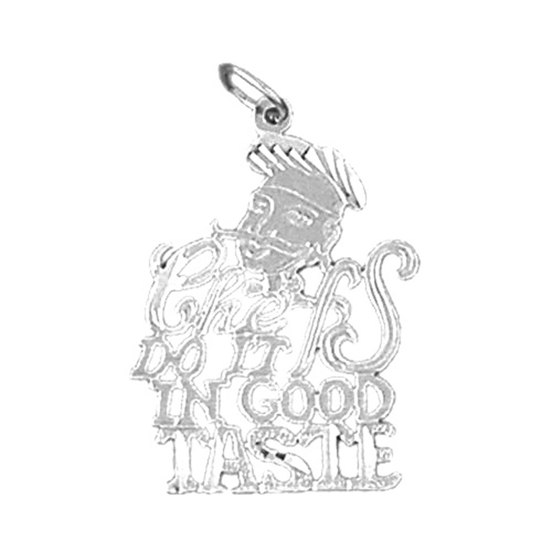 Sterling Silver Saying Pendant