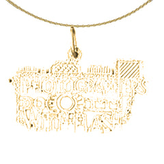 Sterling Silver Saying Pendant (Rhodium or Yellow Gold-plated)