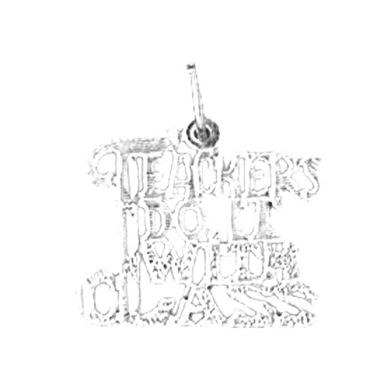 Sterling Silver Saying Pendant