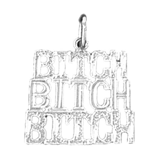 Sterling Silver Saying Pendant