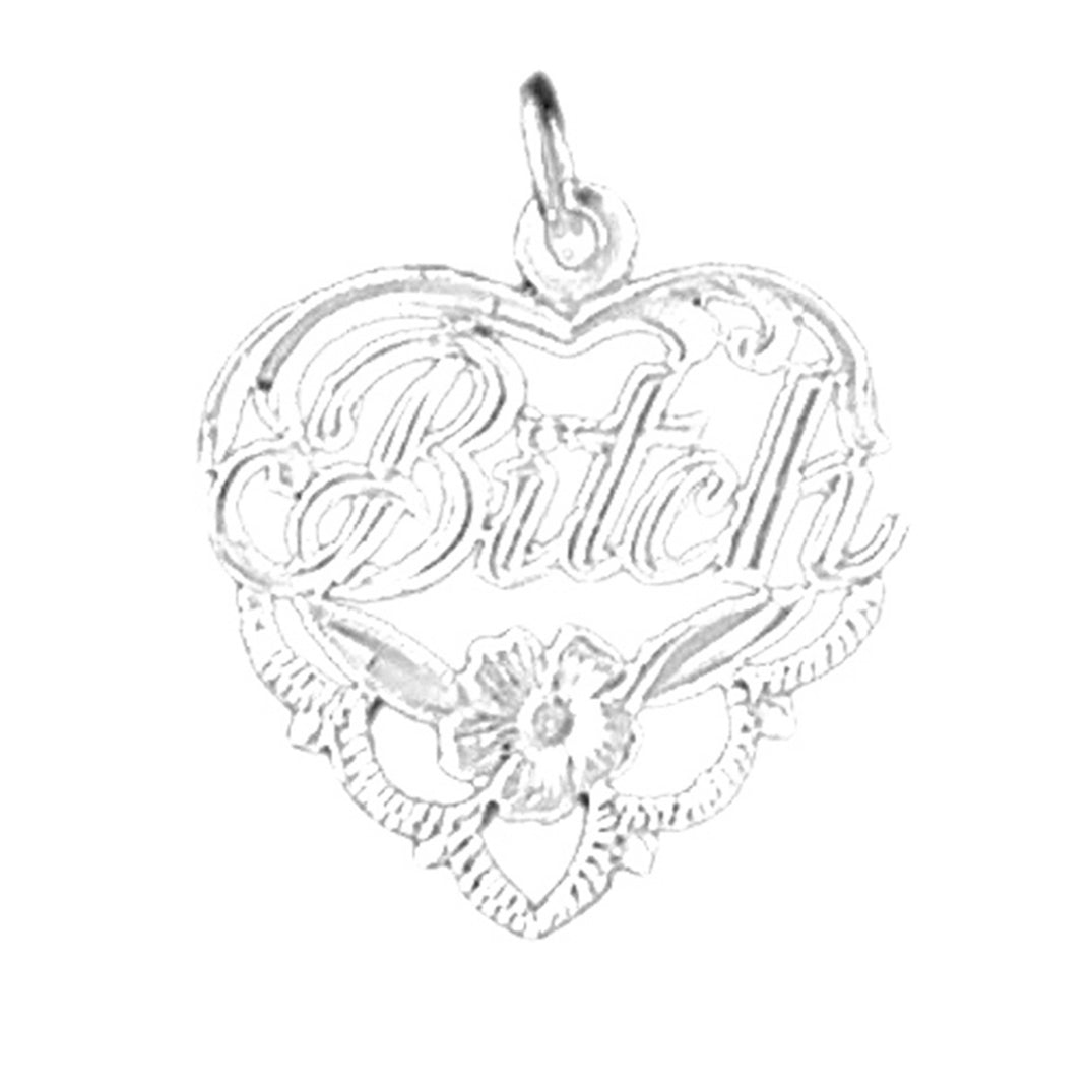 Sterling Silver Saying Pendant