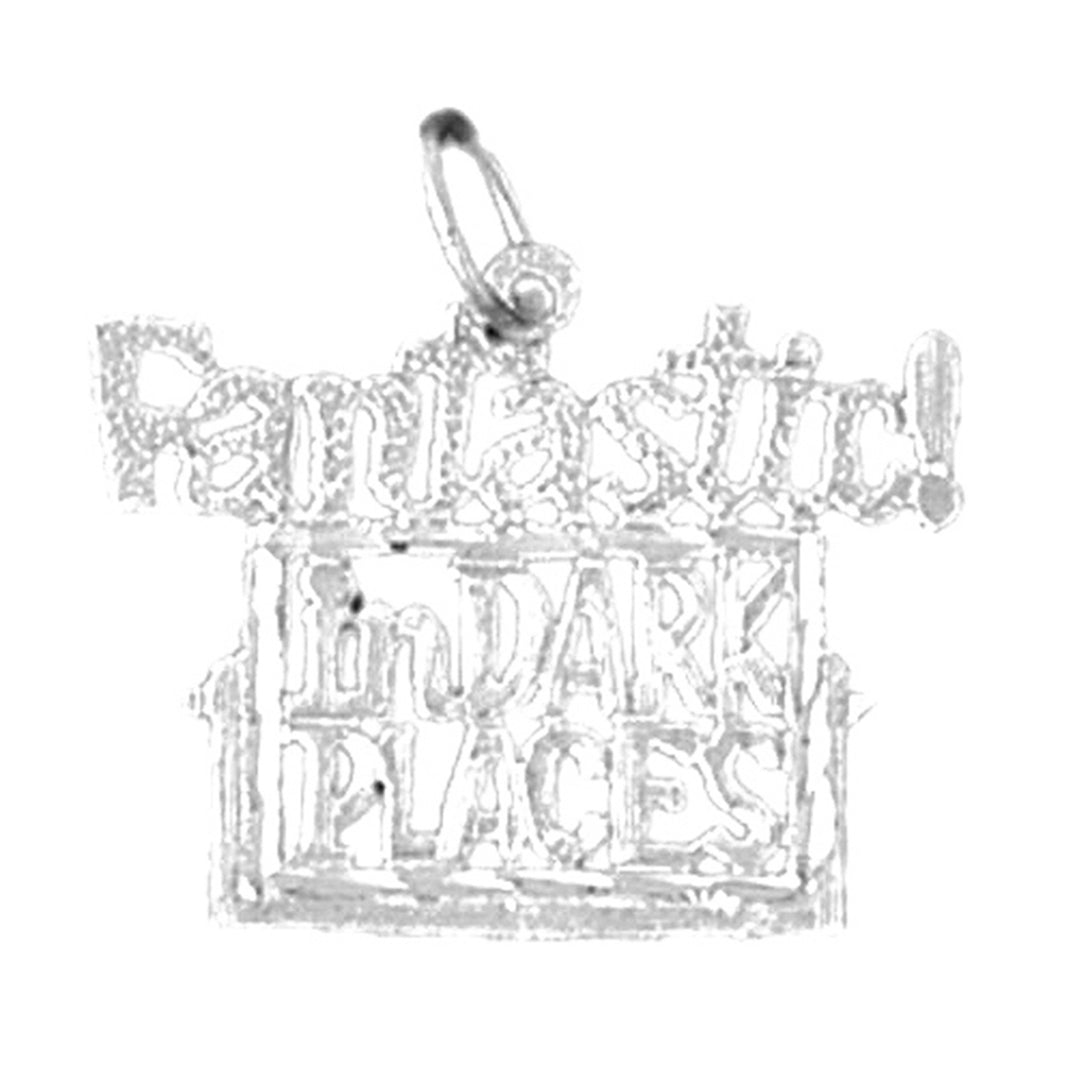 Sterling Silver Saying Pendant