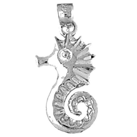 Sterling Silver Seahorse Pendant