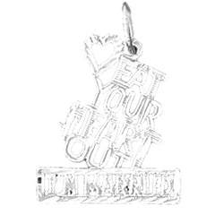 Sterling Silver Saying Pendant