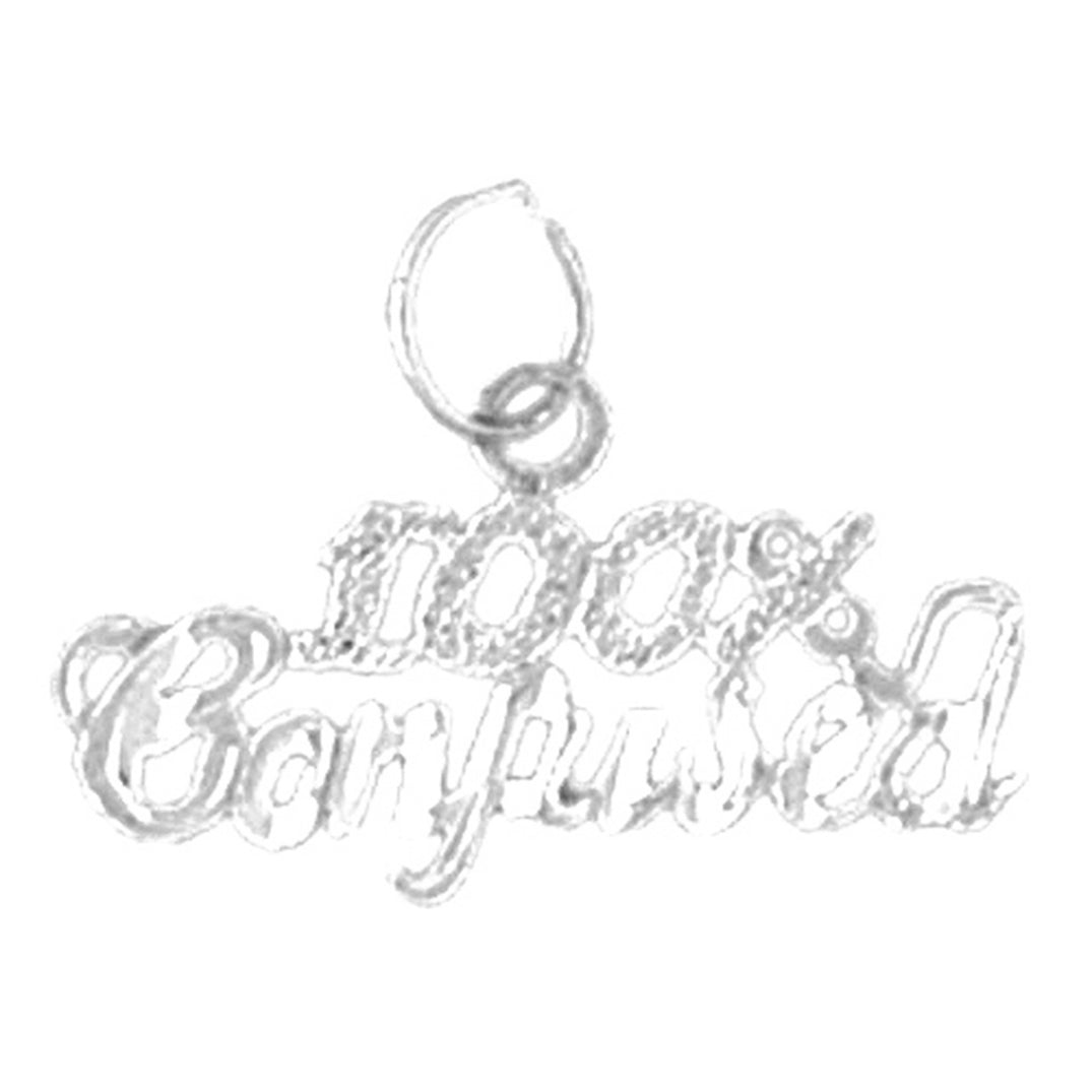 Sterling Silver Saying Pendant