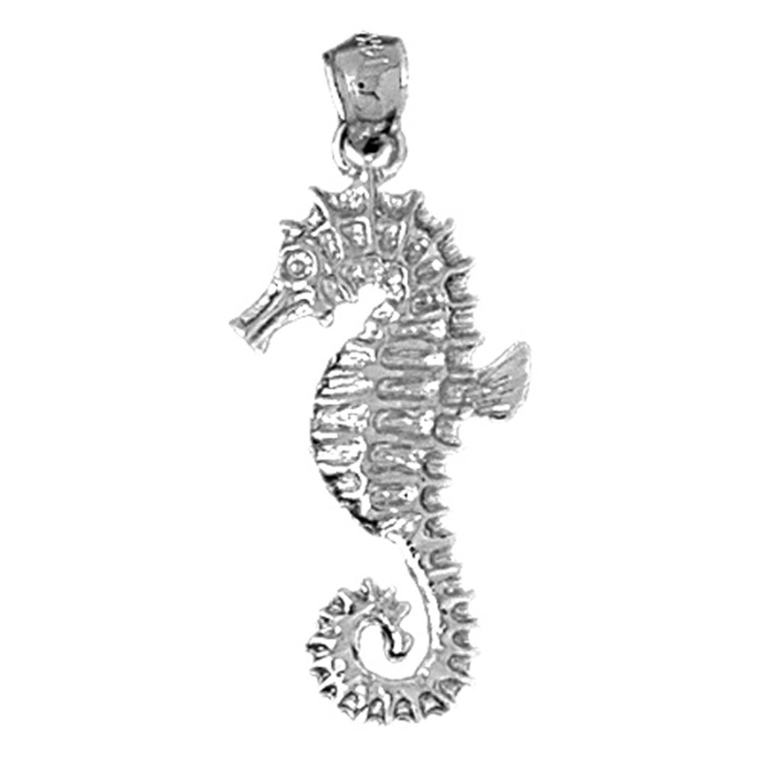 Sterling Silver Seahorse Pendant