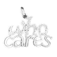 Sterling Silver Saying Pendant