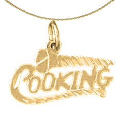 Sterling Silver Saying Pendant (Rhodium or Yellow Gold-plated)