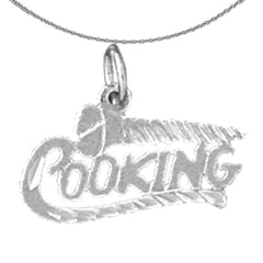 Sterling Silver Saying Pendant (Rhodium or Yellow Gold-plated)