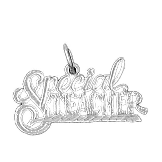 Sterling Silver Special Teacher Pendant