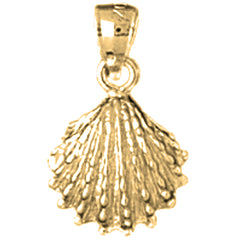Yellow Gold-plated Silver Shell Pendant