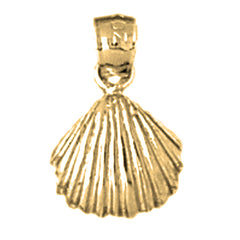 Yellow Gold-plated Silver Shell Pendant
