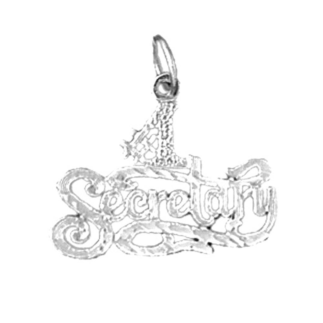 Sterling Silver #1 Secretary Pendant