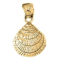 Yellow Gold-plated Silver Shell Pendant