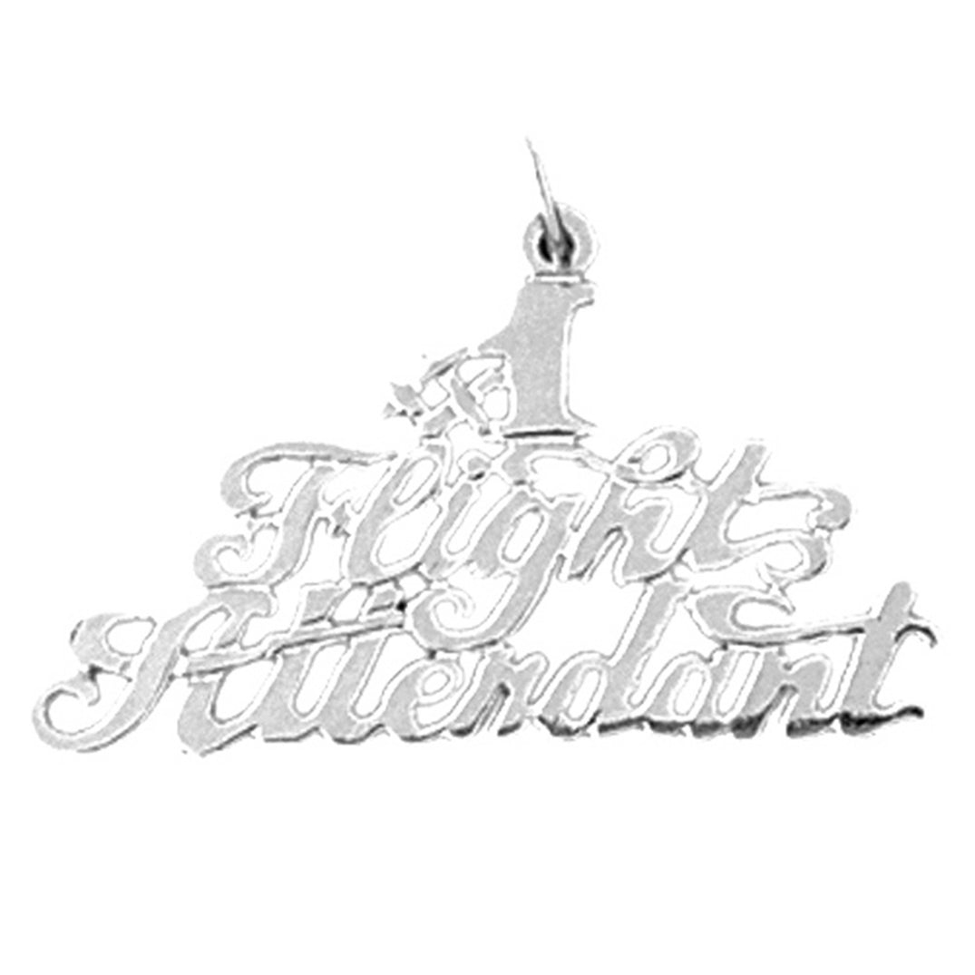 Sterling Silver Flight Attendant Pendant