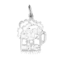Sterling Silver Bartender "Bar 10 Der" Pendant